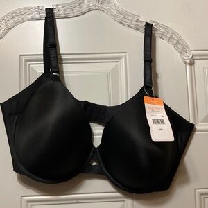 Warner's Black Smooth Molded Underwire Bra 40D NWT